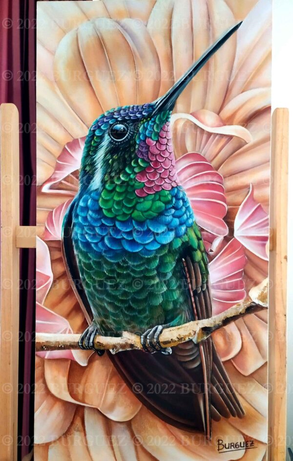 Pinturas de Colibríes al Óleo